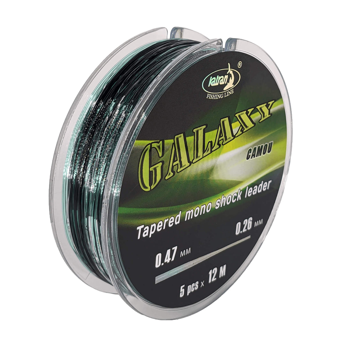 Katran Galaxy Camo Tapered Mono Shock Leader
