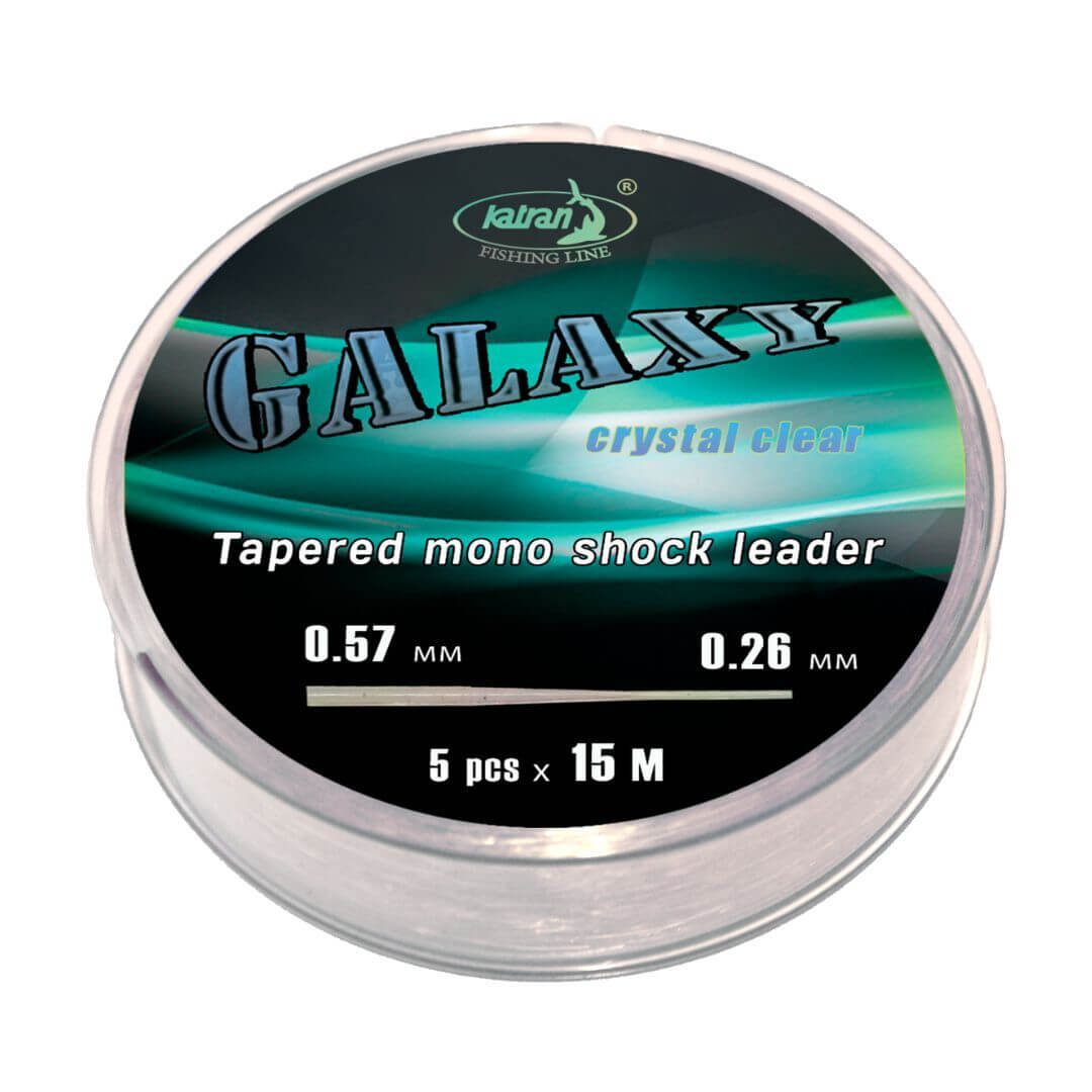 Katran Galaxy Crystal Clear Tapered Mono Shock Leader