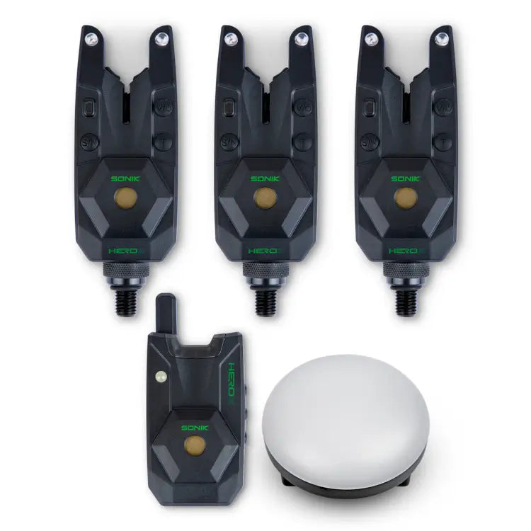 Sonik HeroX Bite Alarm Set (inkl. Bivvy Light) – Ansicht 2